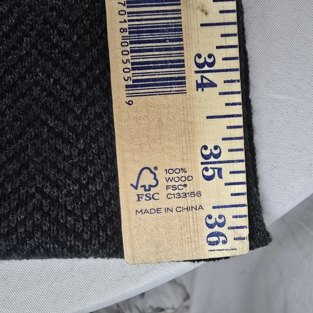 NWT Van Heusen Charcoal Herringbone 72'' Scarf